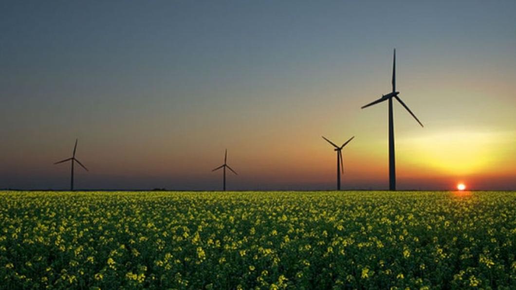 Energie windmolen landschap