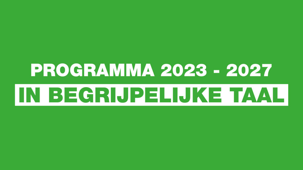 Programma in begrijpelijke taal