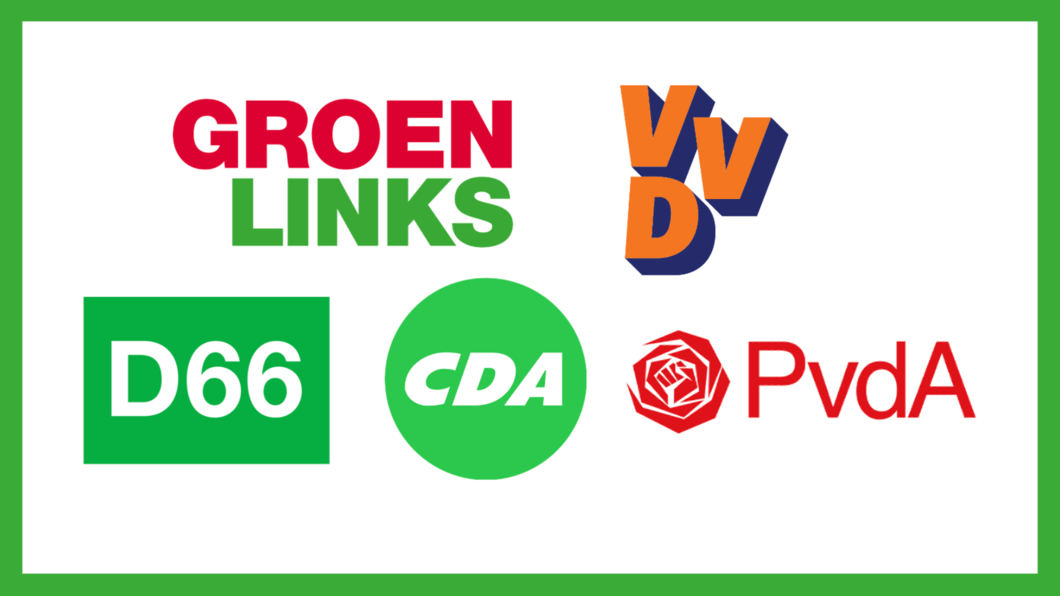 GroenLinks VVD D66 CDA PvdA