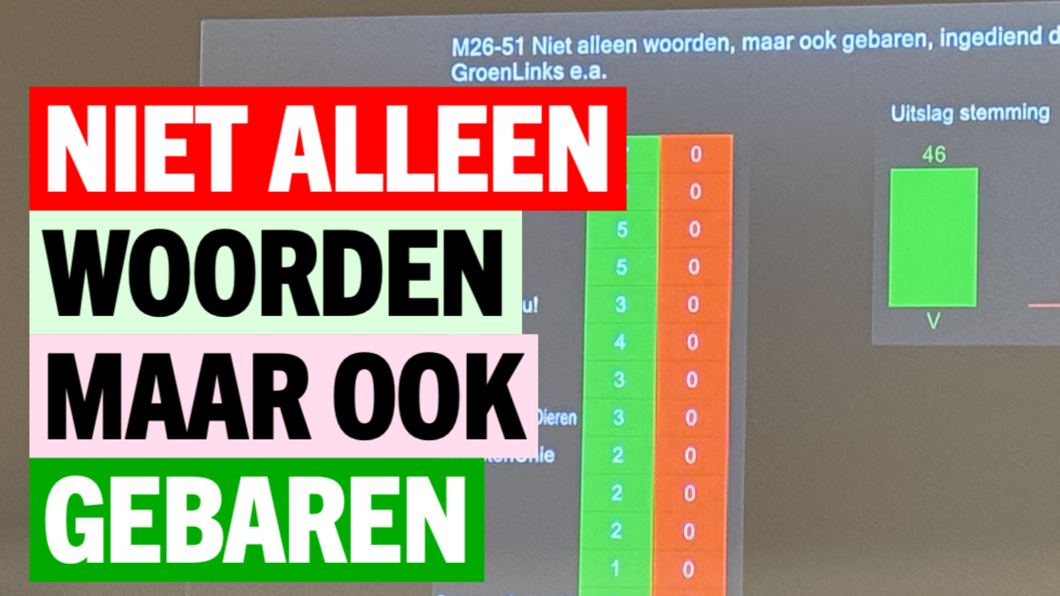 Niet alleen woorden maar ook gebaren