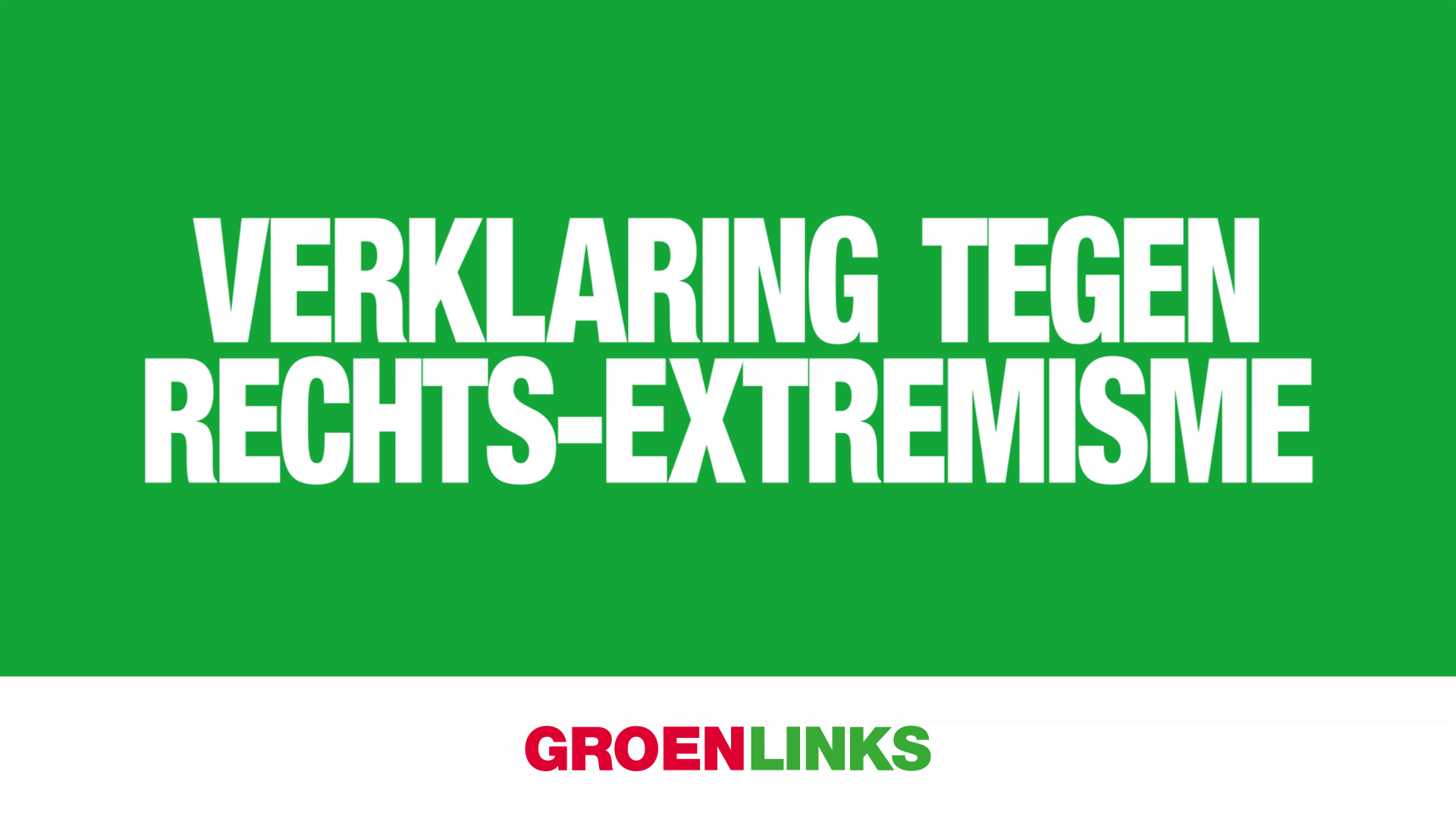 Verklaring tegen rechts-extremisme